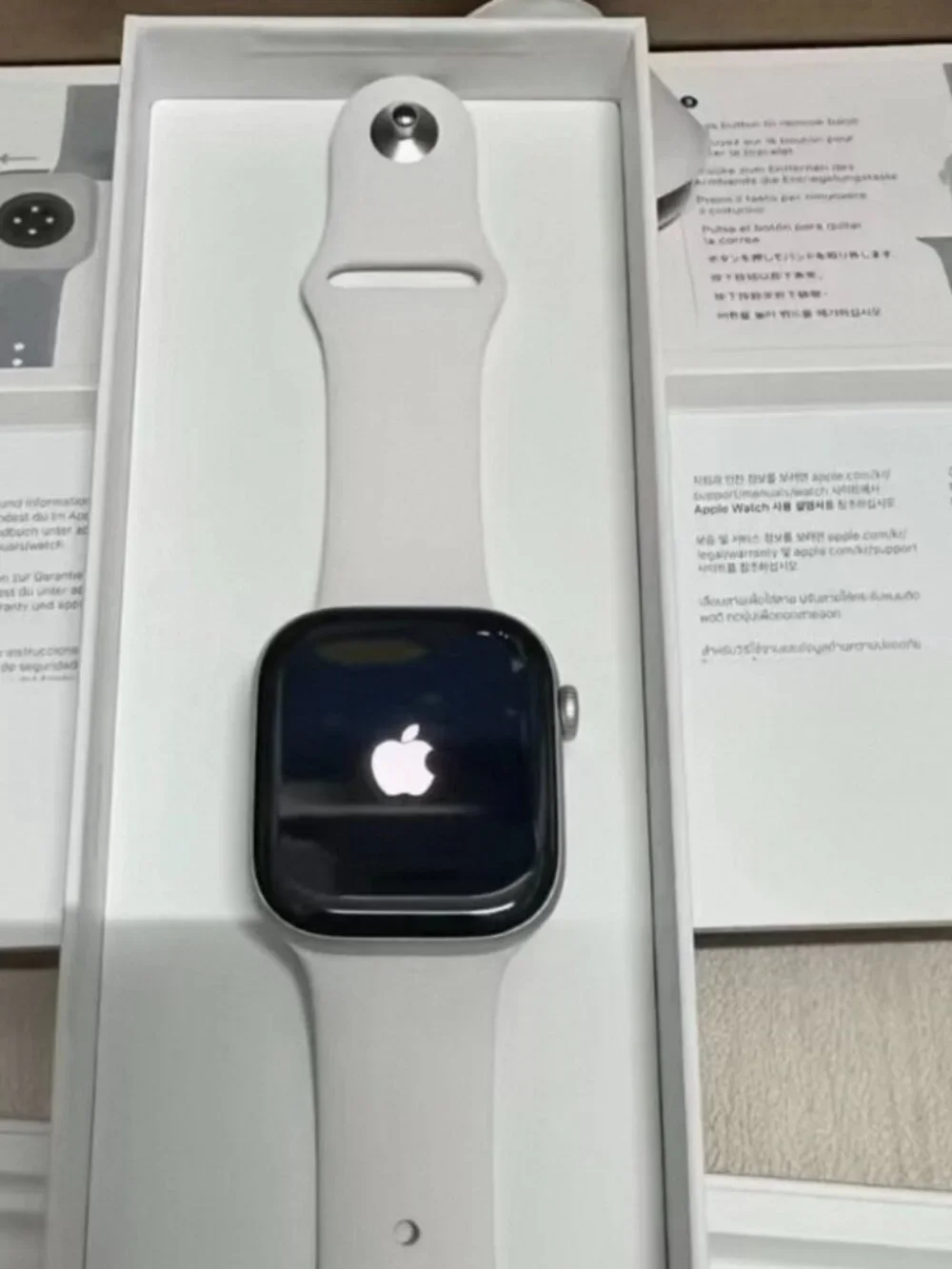 Apple Watch Series 11 46mm Silver Aluminum GPS with White Sport Band